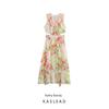 Kaslead New Women Clothes Western Style Open Design Flowers Print Dress 3468317 069