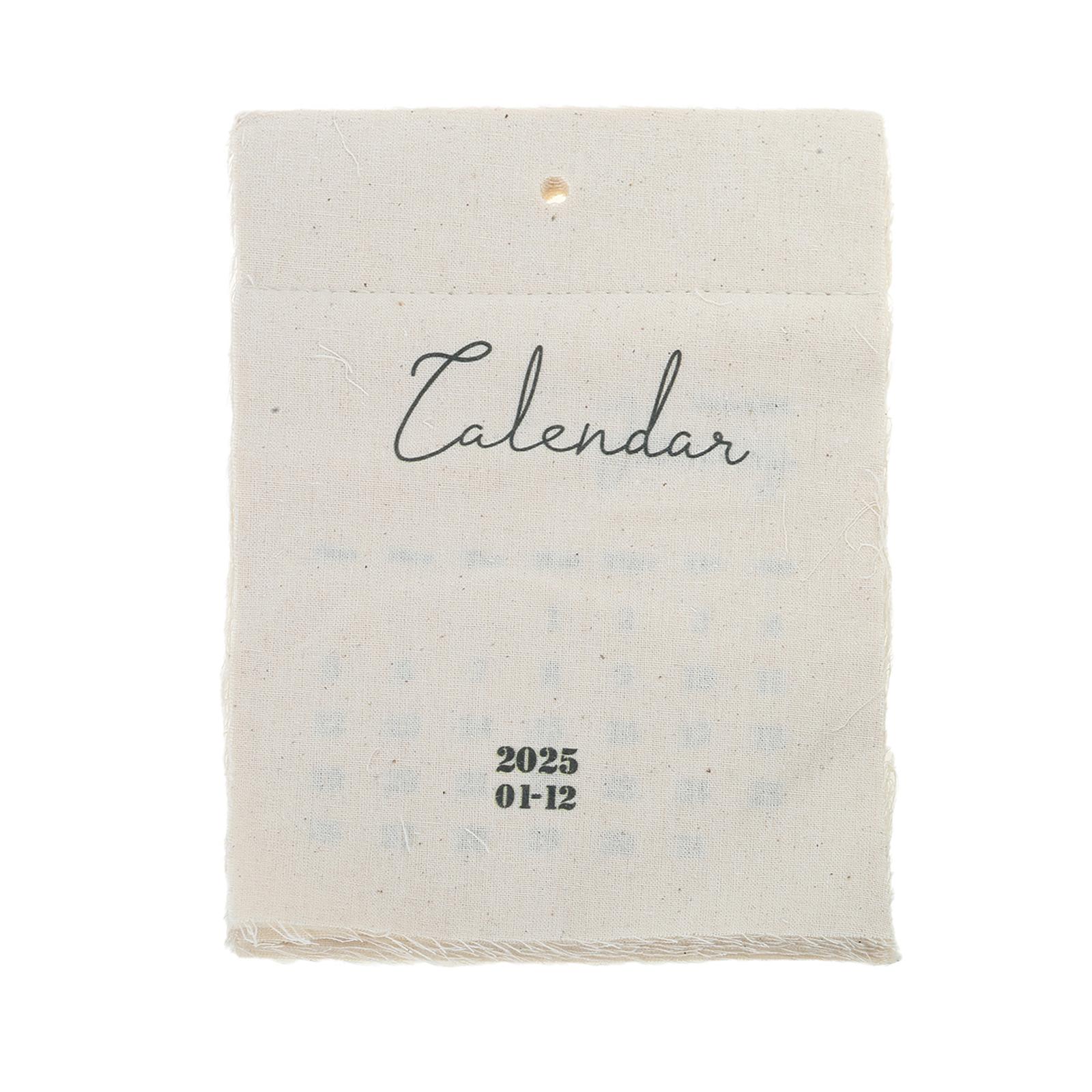

Creative Design Cloth Calendar Practical Fabric Calendar Charm for Classroom Office and Cafe Decoration