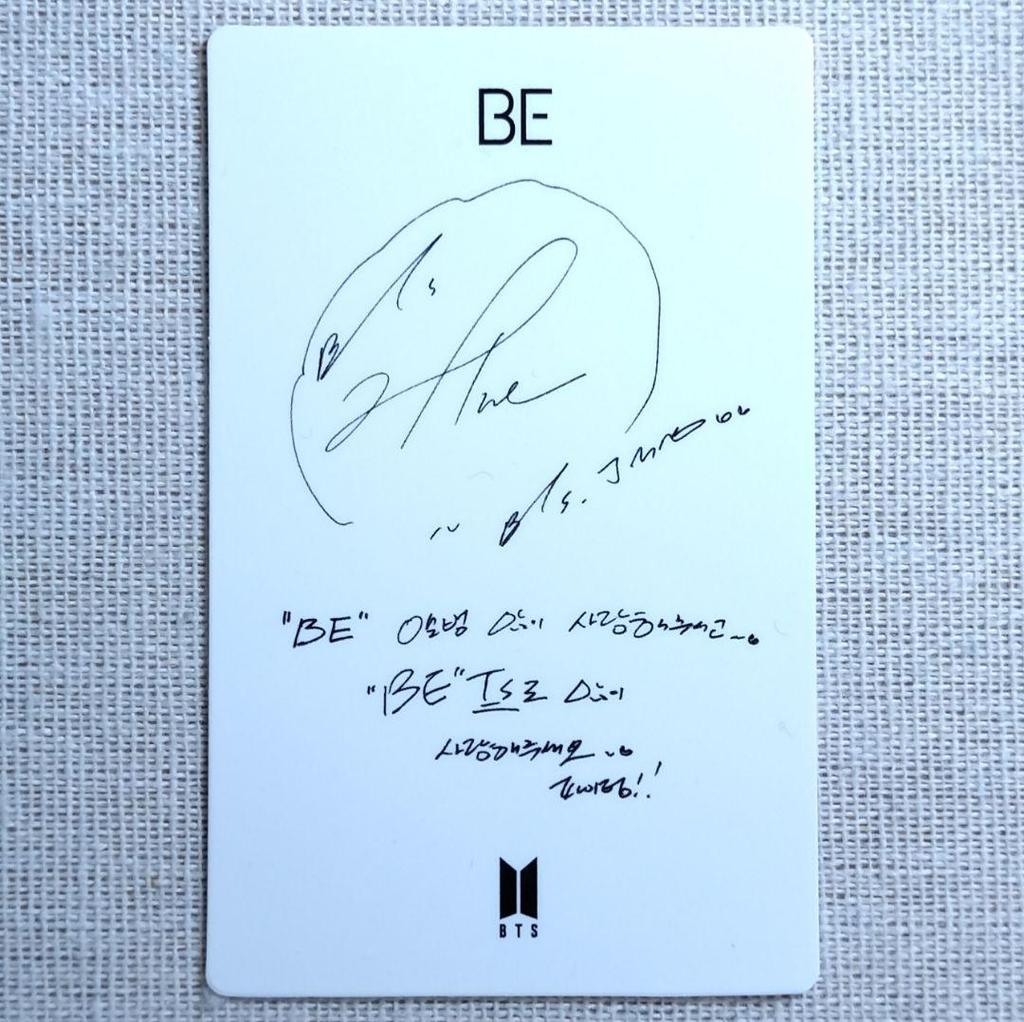 [USED] BTS BE Deluxe Korean Lucky Doll J-HOPE Trading Card