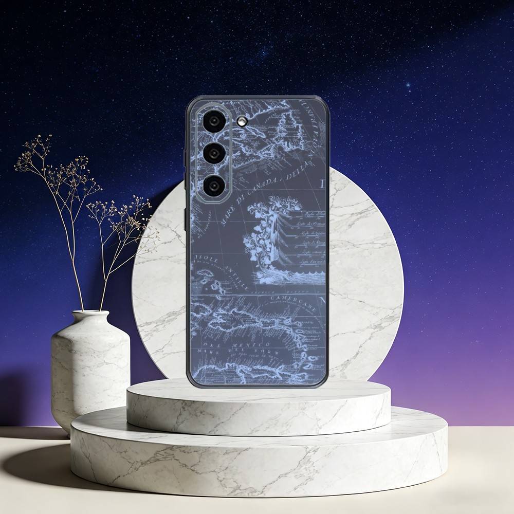 Famous City Sketch City Map Phone Case For Samsung Galaxy A73,A72,A71,A70,A53,A52,A51,Others Soft Black Cover