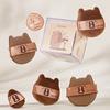5/6PCS Capybara Powder Puff Set Box Wet And Dry Use Mini Fingertip Powder Puff Soft Skin-friendly Flocking Air Cushion
