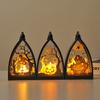 LED Night Lamp Bedside Light Battery Powered Electronic Candle Light Halloween Party Decoration Photography Prop