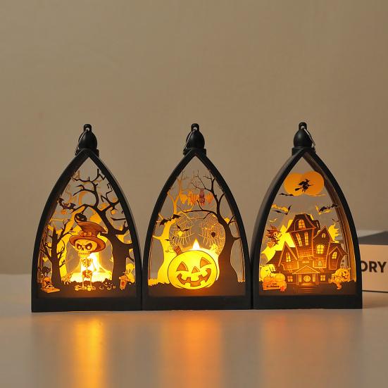LED Night Lamp Bedside Light Battery Powered Electronic Candle Light Halloween Party Decoration Photography Prop