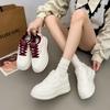 Autumn New Ins Female Student Velvet Thick-soled Muffin Heightening Sports and Leisure Board Shoes