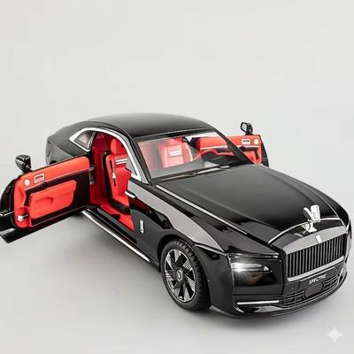 Shining Alloy Model Miniature Spectre Miniature Diecast Luxury Car Luxury Metal Car 124 Rolls-Royce Car, Rolls-Royce Car, Rolls-Royce Model, Car,