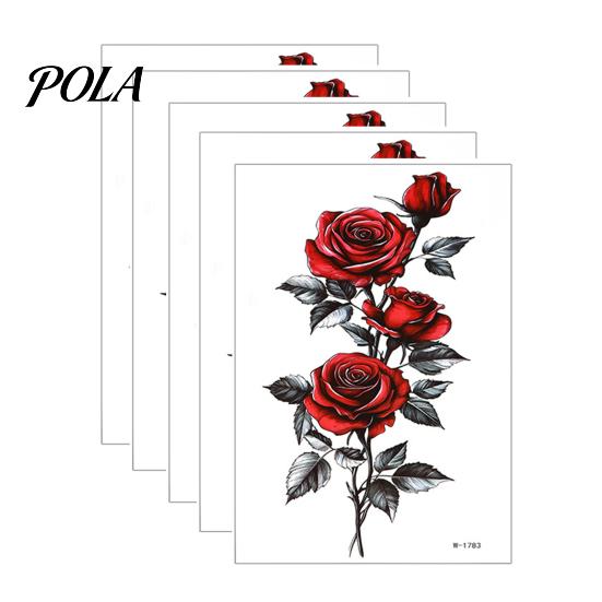 5 Sheets Tattoo Stickers, Skin-Friendly Temporary Tattoos for Adults And Kids, Easy To Apply Hypoallergenic Non-Irritating Body Art for Events And