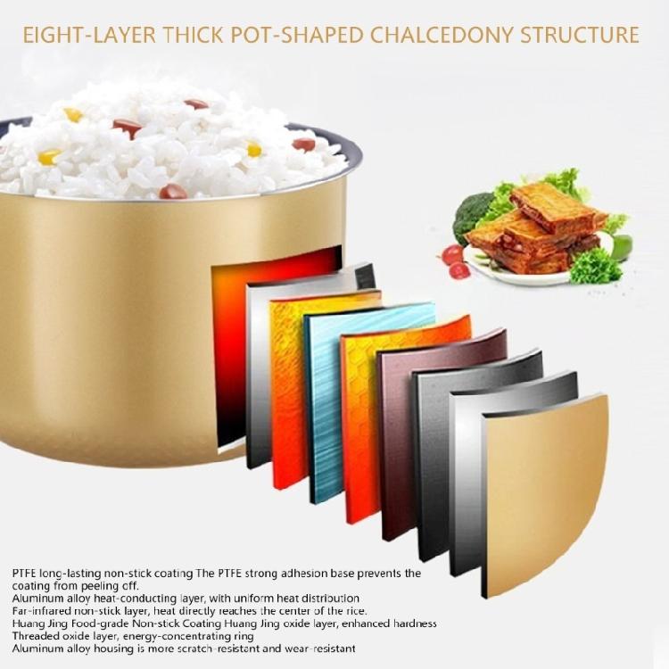 Practical Heat Efficient Rice Pot Insert Replacement 3L 4L 5L Size Option Nonstick Surfaces Suitable for Most Cookers