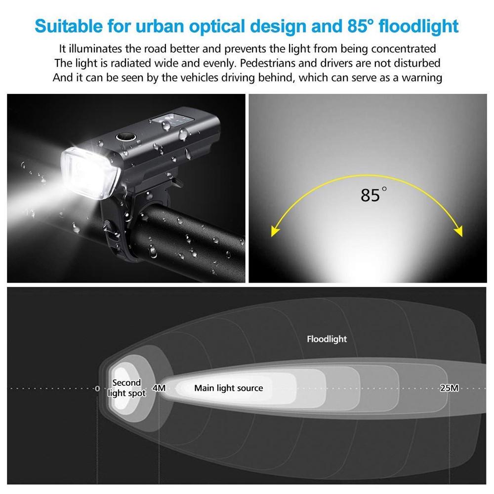 Buy LED Bicycle Light Set Intelligent Sensor Front Lights Taillights ...