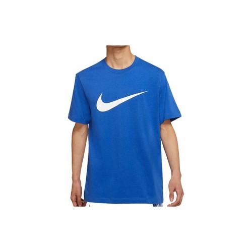 Nike Logo Printed Crewneck Pullover Dopamine Short Sleeve T-Shirt for Men, Blue