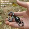 Fishing Magnetic Net Release Holder With Lanyard Fly Fishing Tool Strong Magnet Carabiner Key Chain Elastic Coil Stretch Tether