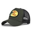 Cappellino a Rete con Visiera Curva e Ricamo a Punto Croce - Cappello da Sole Estivo