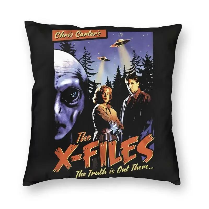 Die X-Files Die Wahrheit ist da draußen Kissenbezug Dekorativ Gruselig Comic Mulder Scully Dana Fox Hüllen TV Kissenbezug Kissenbezug