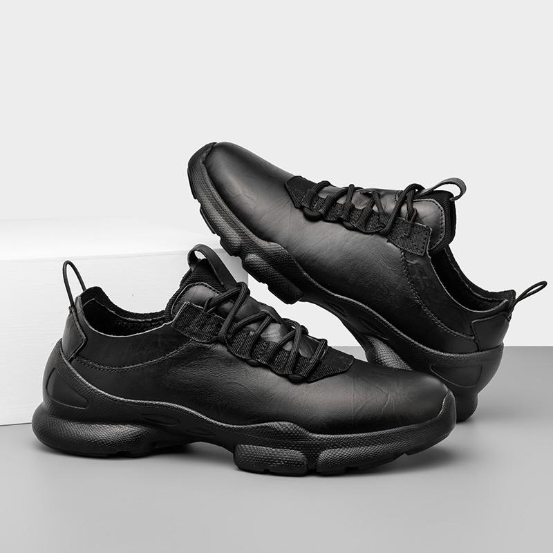 Fashion Genuine Leather Male Lace-Up Outdoor Shoes Male Comfortable Fashion Sneakers Formal Casual Footwear All-match Mens Walking Shoes