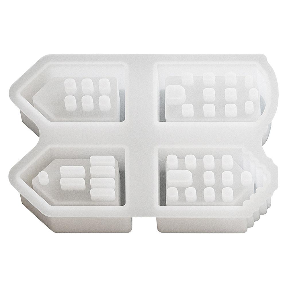 

Silicone House Handicraft Mold Ornament DIY House Shaped Candlestick Mould Handmade House Molds for Home Decor