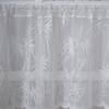 Breathable Sheer White Curtains for Window Stylish Lace Designs Kitchen Dining Decoration