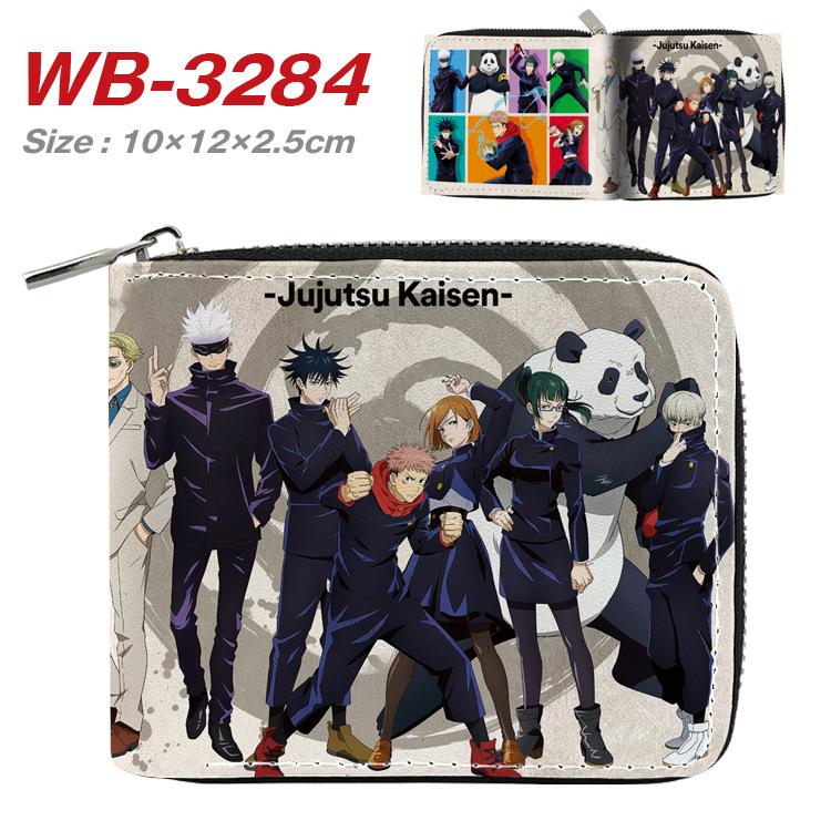 Jujutsu Kaisen Short Wallet Anime Cartoon Leather Bifold Card Holder Coin Purse for Students Men Women