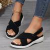 Fashion Sandals Female 2025 Summer New Fashion Women's Sandals Solid Open Toe Lightweight Beach Outdoor Shoes for Women Zapatos De Mujer