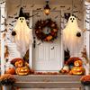 Entryway Window Line Halloween Hanging Pair, Two Piece Fabric Figure Set for Home and Party Corner Indoor Display