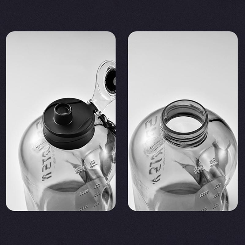 1,7 l/2,7 l Sport-Wasserflasche fürs Fitnessstudio, Radfahren, tragbare Wasserflasche mit großem Fassungsvermögen für Fitness, Camping, Männer, Wasserkocher