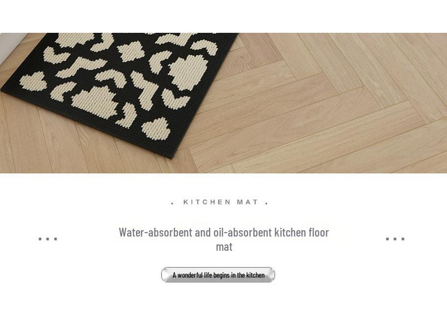 Comfortable, Non-Slip, Stain-Resistant Kitchen & Bedside Floor Mat: Water-Absorbent, Easy-Clean, Formaldehyde-Free