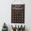 Wooden Christmas Countdown Calendar Seasonal Decor 25 Days Advent Christmas Calendar Sign For Friends Neighbors Classroom Living