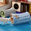Plush Warm Play Rest Cat Mat Thickened Cat Hide Tunnel Cushion Winter Warm Cat Bed Indoor Home