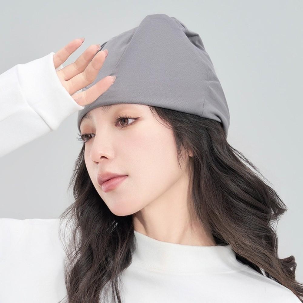 Weiche Schlafhaube Bequeme Baumwoll-Augenmaske Schlafhilfe 2 in 1 Pullover Augenmaske Nachts