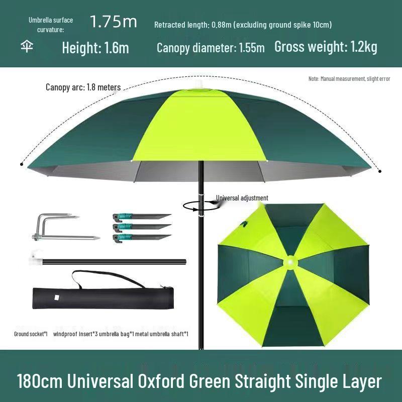 Universal Heavy-Duty Outdoor Fishing Umbrella – Large, Thickened Sunshade & Rain Protection