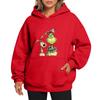 Ladies' Christmas Style Printed Hoodie With Wool And Pockets For Women