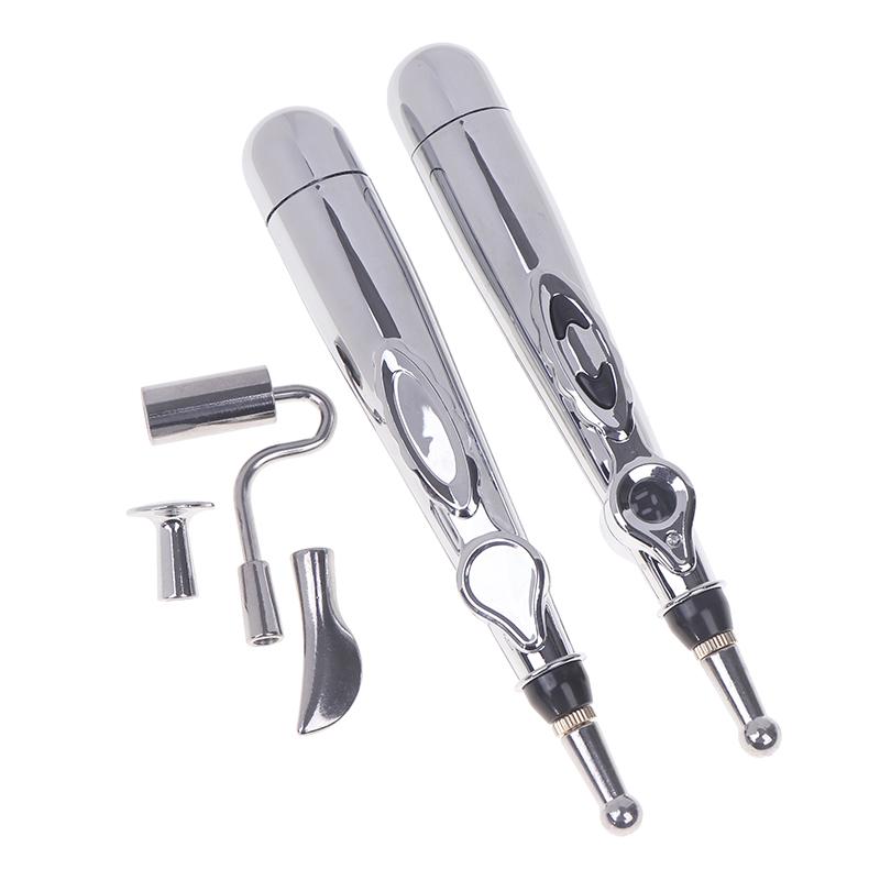 2/5 Heads Electric Acupuncture Pen Acupuncture Point Massage Pen Meridian Energy Massage Pen Pain Relief Massage Pen