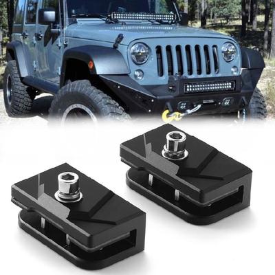 Not Drill Metal Hood Work Light Brackets Adjustable Angle Mounting Set Car Hood LED Work Light Mount Brackets for Car