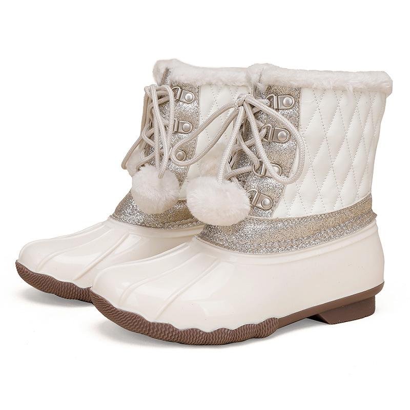 

Женские зимние ботинки Осень и Зима - Толстая подошва Удобные Легкие Утепленные Теплые на подкладке Теплые Удобные Водонепроницаемые Флисовые ботинки 36