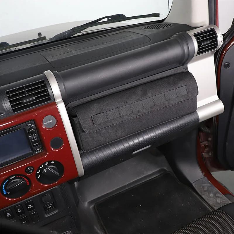 For Toyota FJ Cruiser 2007-2025 Car Trunk Side Storage Box Net Pocket Front Co-pilot Storage Bag Car Accessories