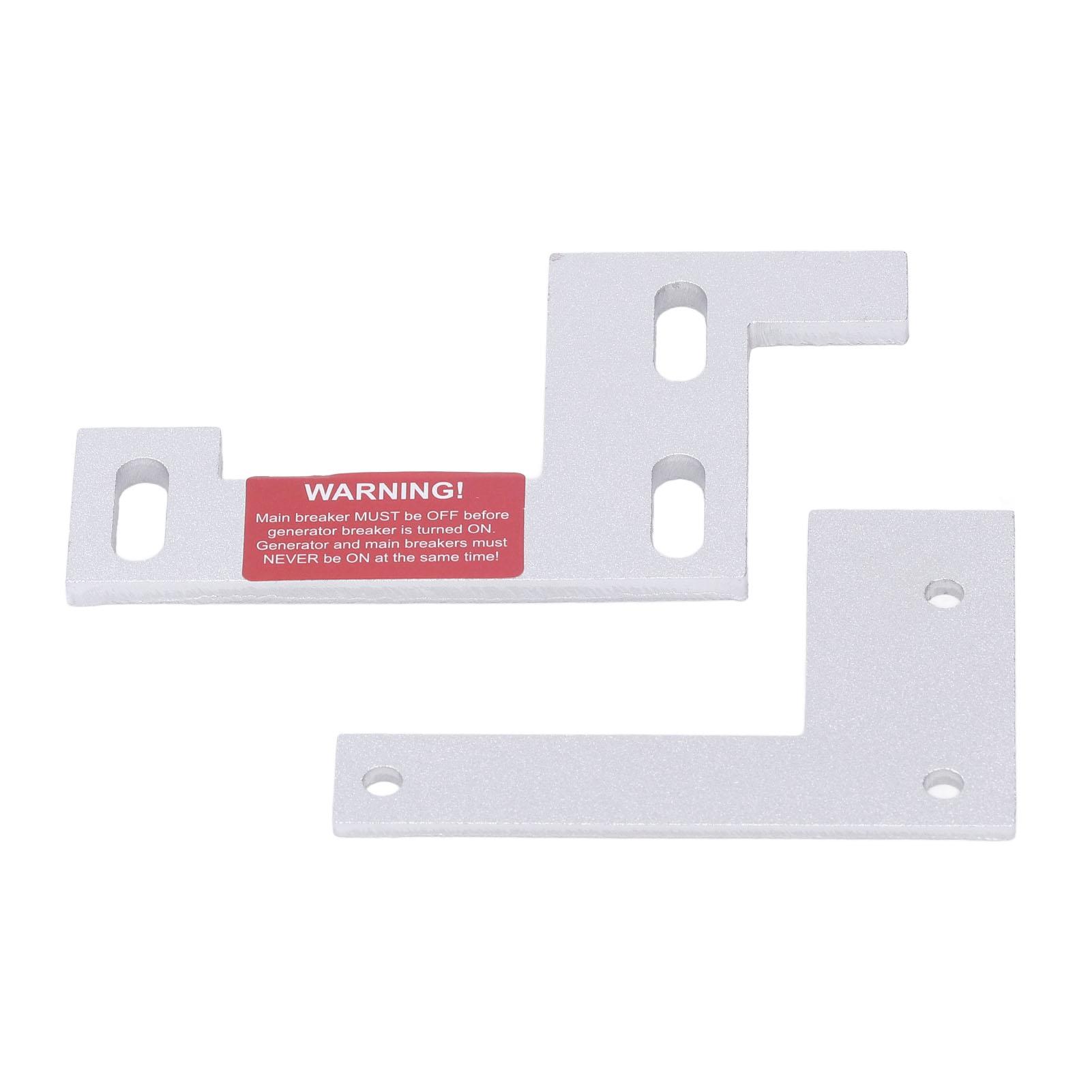 

Generator Interlock Kit Aluminum Alloy Main and Generator Circuit Breaker Interlock Panel