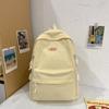 Corduroy Schoolbag Solid Color Student Backpack For Men And Women