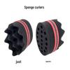Oval Curling Sponge Roll Brush for Messy or Short Hair