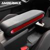 Car Armrest Box Side Strip Sticker Interior Trim Accessories Soft Real For Mini Countryman U25 2024 2025 Carbon Fiber Decoration