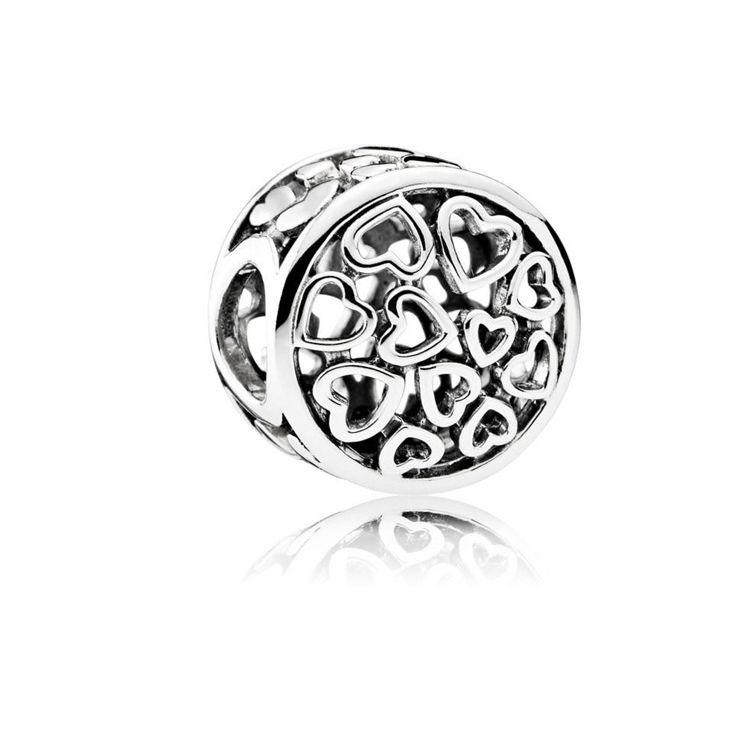 Pandora Love Heart Charm Men Jewelry 791980 Silver,F