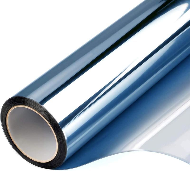 

Серебряная прозрачная солнцезащитная пленка, самоклеящаяся виниловая односторонняя зеркальная пленка из ПЭТ с защитой от УФ-излучения, прямая поставка, дневная частная наклейка на стекло 30x100cm