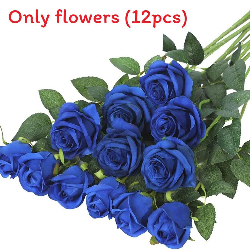 Gothic Style Silk Rose Artificial Flower With Curved Stem For Wedding And Party Arrangements