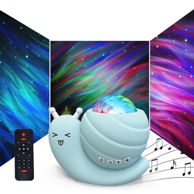 Głośnik BT Lampka nocna, lampa projektorowa Snail Starry Sky, kreatywny prezent do sypialni, Aurora