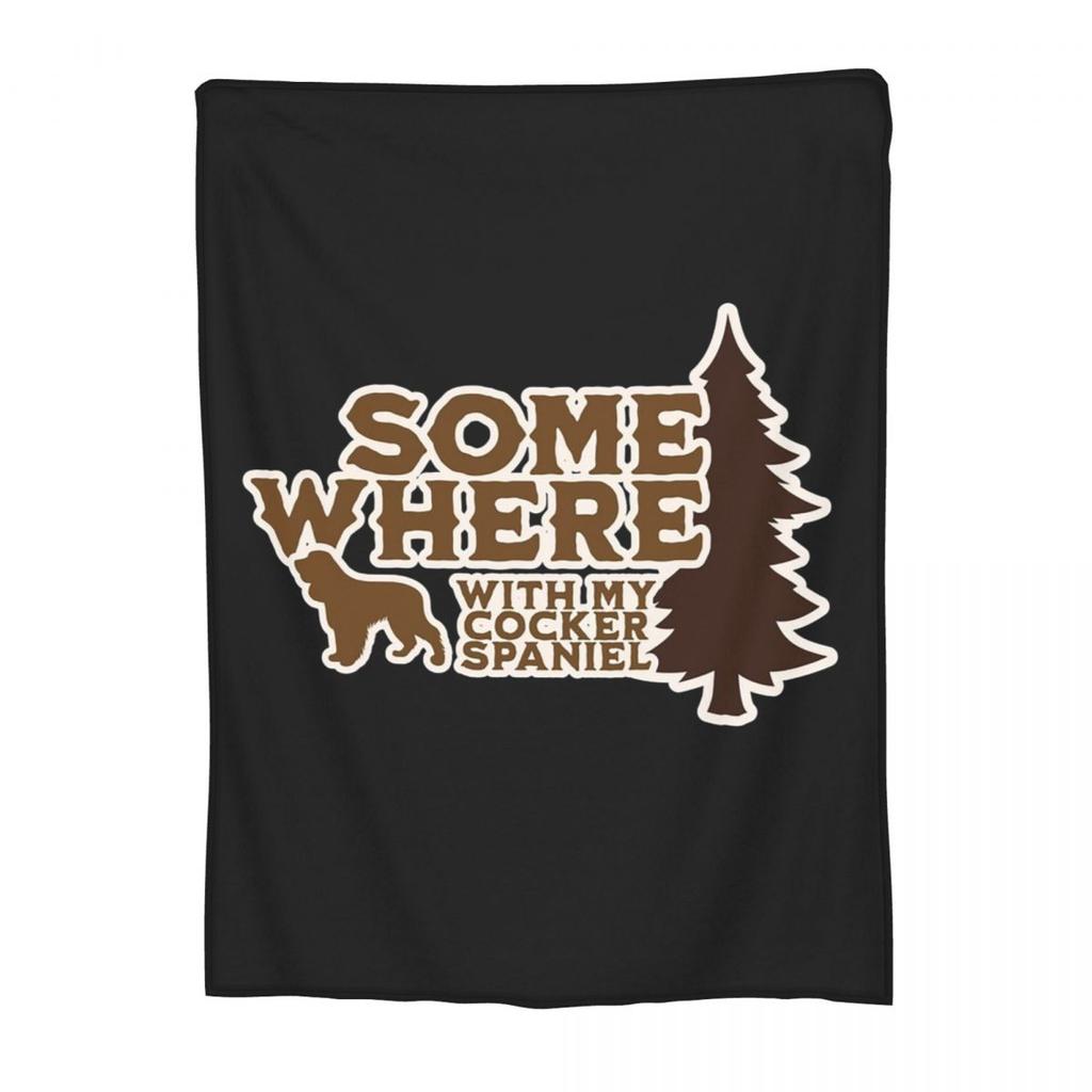 The Cocker Spaniel Blanket Soft Warm Flannel Throw Blanket Plush for Bed Living room Picnic Travel Home Couch