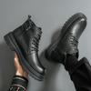 Men's High-top Riding Boots 2026 New Style Autumn and Winter British Retro Versatile Thick-soled Men's Side Zipper Leather Boots