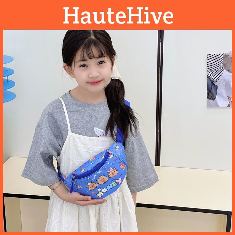 Capybara Crossbody Printed Chest Bag Children Cartoon Outdoor Leisure Pack Waist