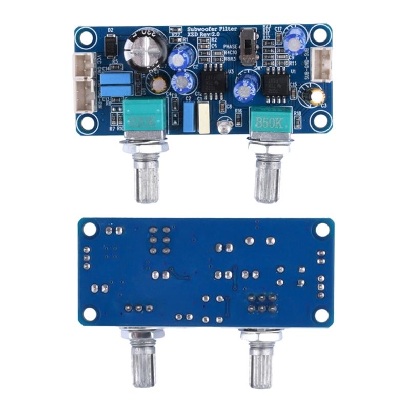 Low Pass Filter Bass Subwoofer Pre-AMP Amplifier Board Featuring NE5532 Chip And Adjustable Tone For Amplifiers