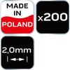 Spacers 2.0 mm, 200 pcs.