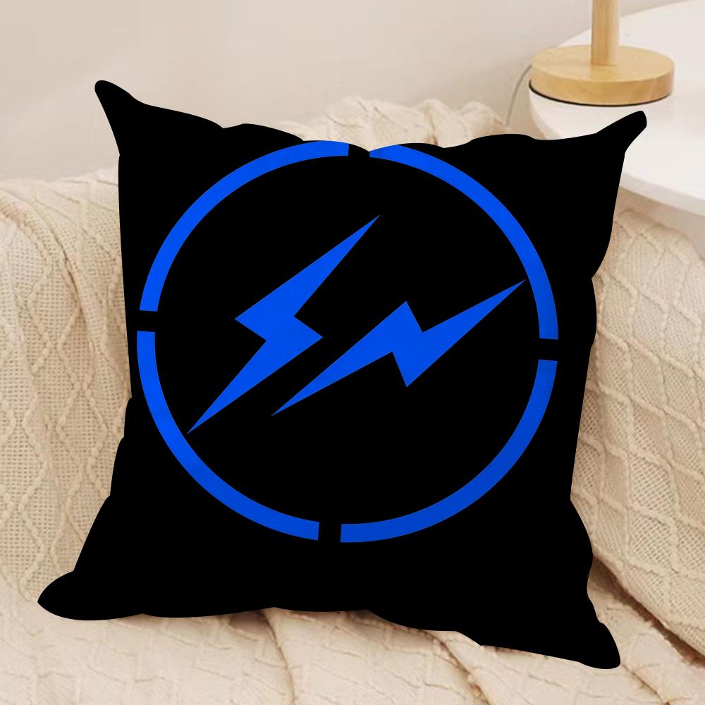 

Lightning FFragment DDesign Cushion Cover Pillowcase Ultra Soft Skin Friendly Fabric Cloud Like Comfort Concealed Zipper 30x30 cm