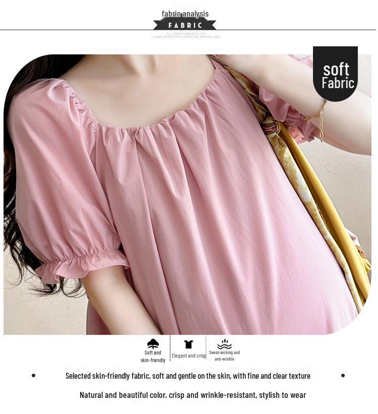 2026 Summer Stylish Loose Plus Size Maternity Dress
