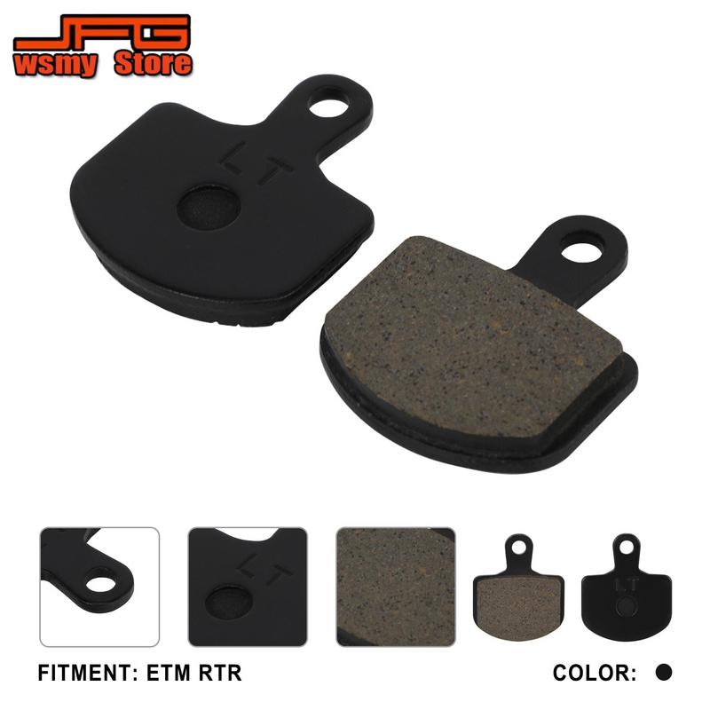 Motorcycle Accessories 1 Pair Metal Sintered Brake Pads Front Rear For ETM RTR Dirt Pit Motor Electric Bike Ebike Parts Summer
