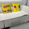 M&Ms Anime C-ChocolateS Pillow Case Removable Washable Cushion Cover – All-Season Soft Linen
